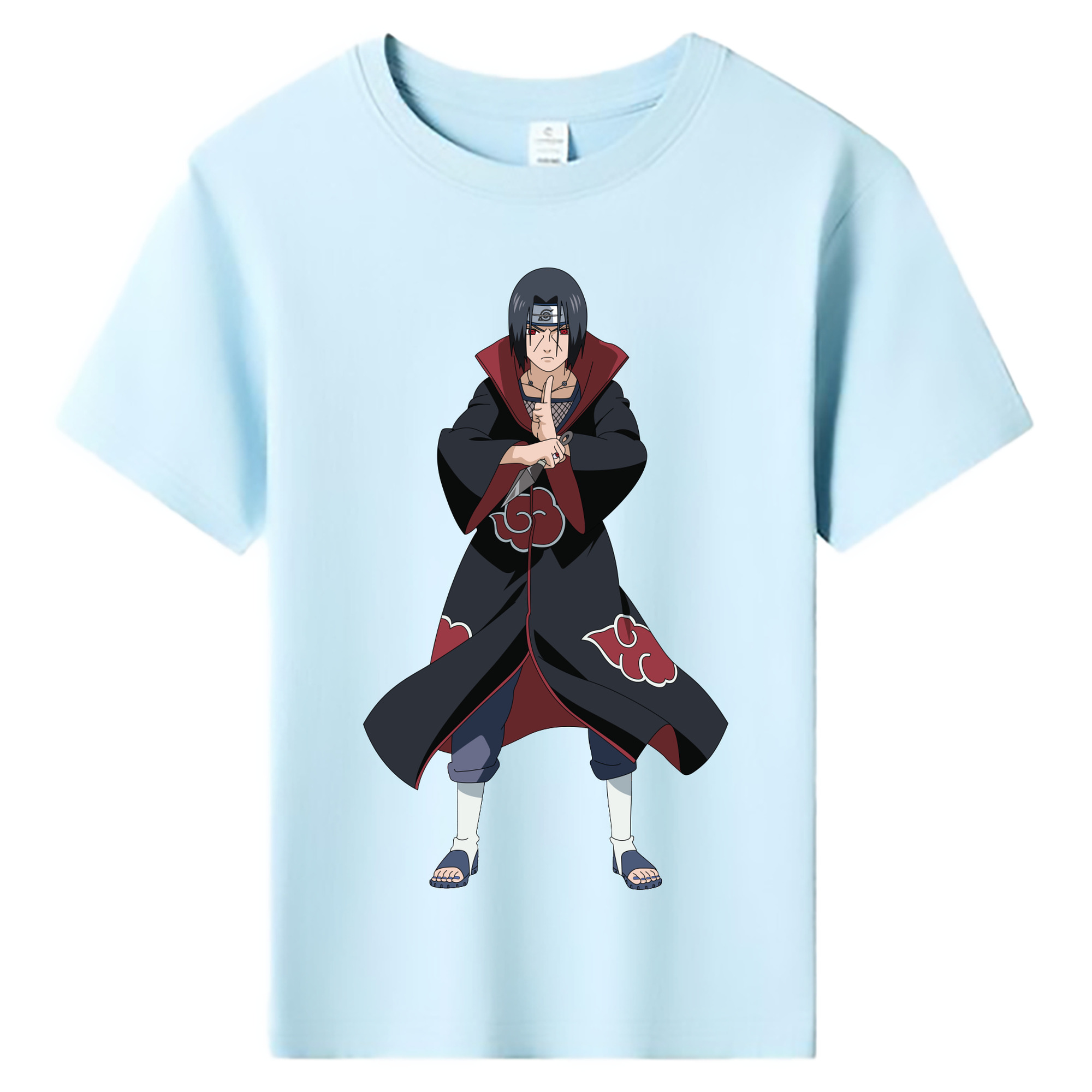 （画像用） NARUTO -ナルト- うちは イタチ Uchiha Itachi 綿100％キッズTシャツ（フロントプリント）